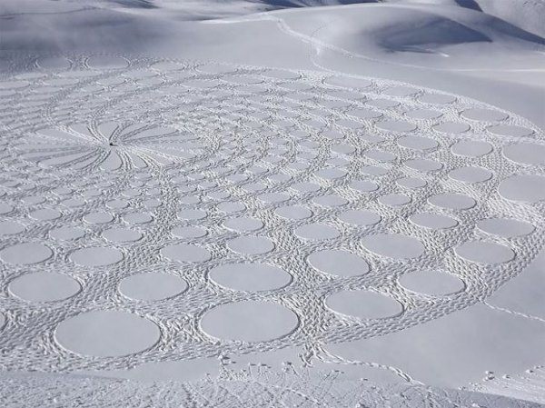 Рисунки на снегу
