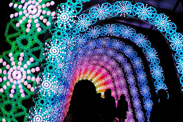 световой сад в японии
