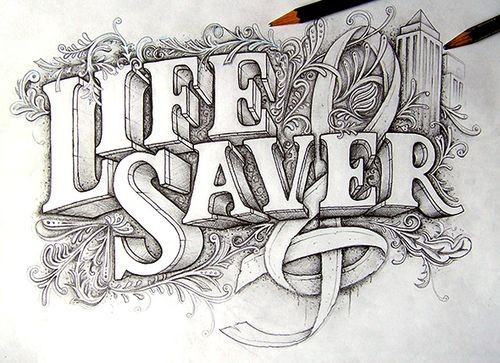 Типографика Life Saver