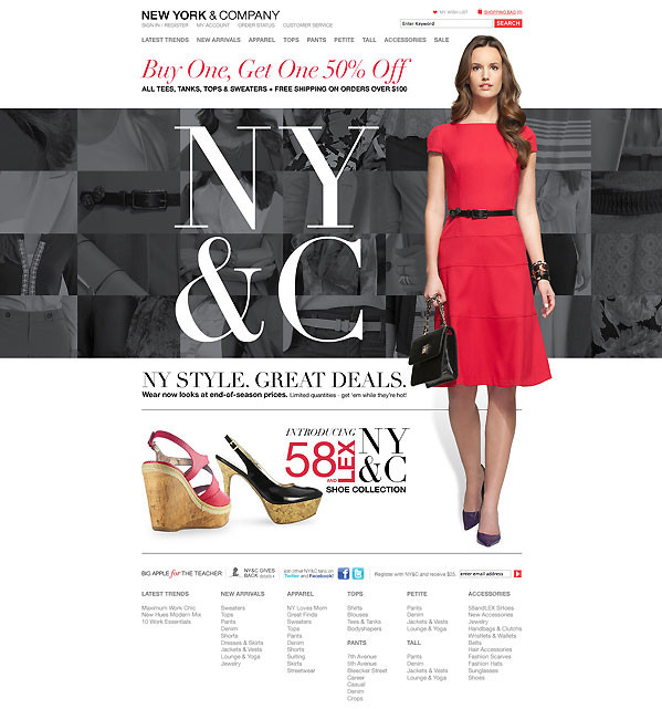 New York & Co. Concept Site