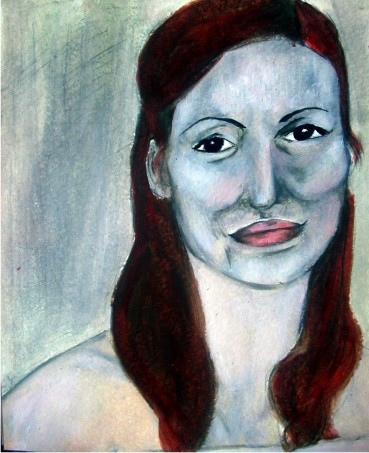 zebida, charcoal and enamel, cm 30x20, 2006 (only prints available)