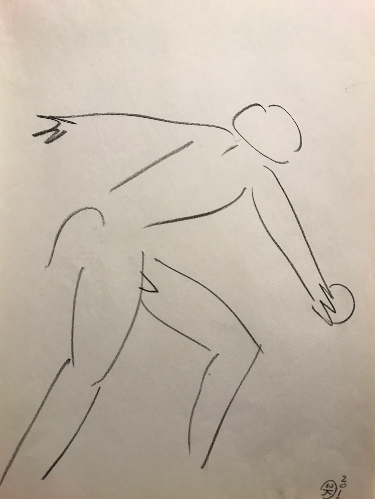 ........, Chalk lead on paper / 42 x 29,7 cm