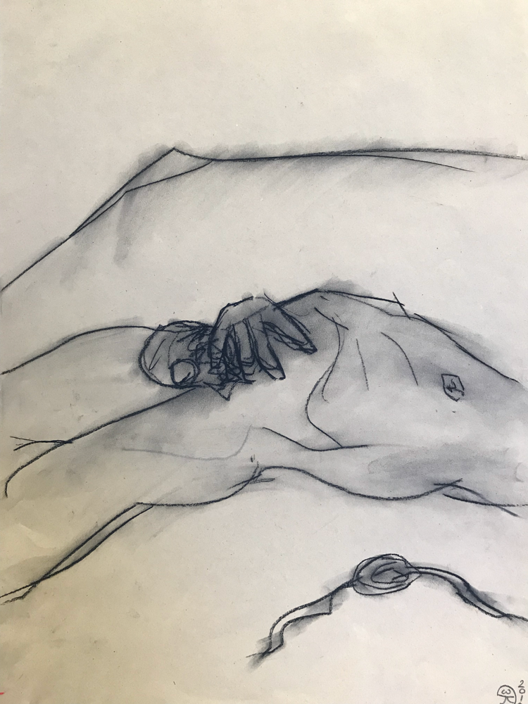 ........., Chalk lead on paper / 50 x 70 cm