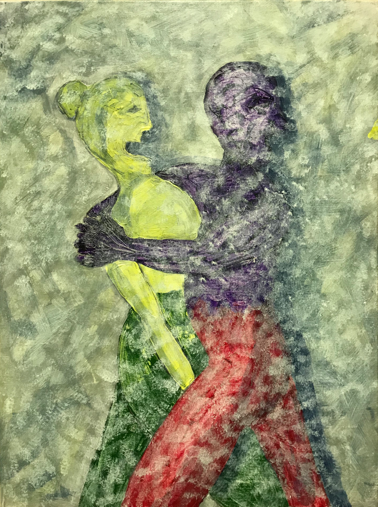 Attraction, Aversion, Acrylic on canvas / 80 x 60 cm