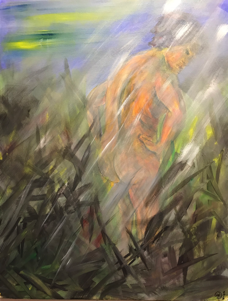 Thicket, Acrylic on canvas / 75 x 58 cm