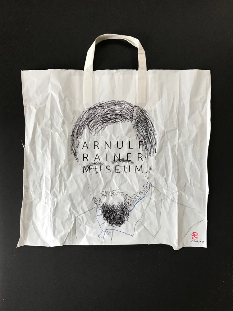 Arnulf R. M  I, Ink on paper / 70 x 50 cm