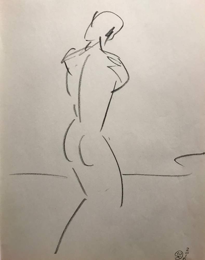 ........, Chalk lead on paper / 42 x 29,5 cm