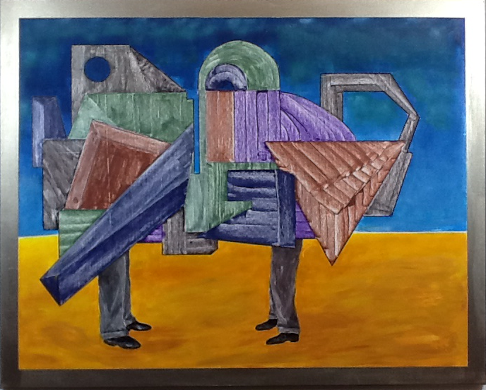 Squabblers, Acrylic on canvas / 80 x 100 cm