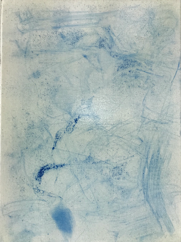 Harmony in Blue II , Mixed media on canvas / 40 x 30 cm / 2019 / 126 