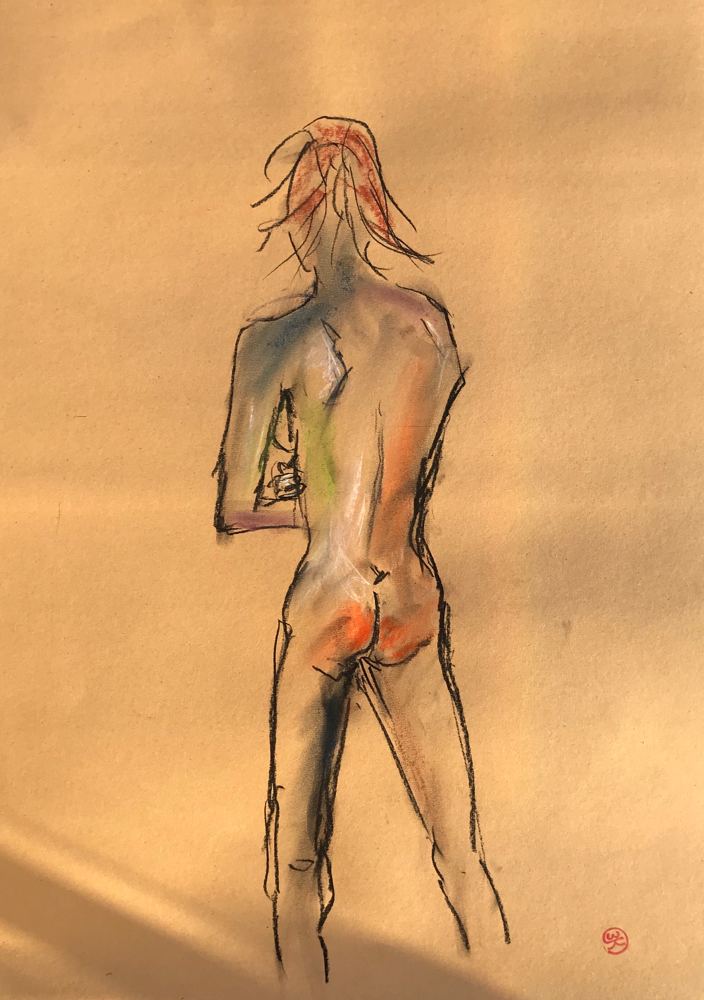 Sunburn, Charcoal on paper / 59,4 x 42 cm / 2019 / 131