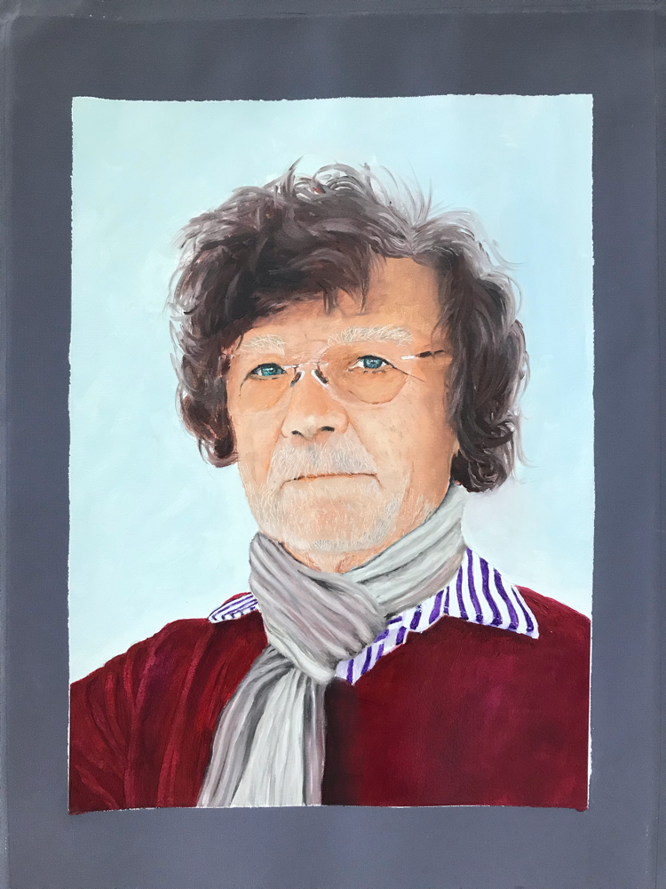 An Artist , Oil on canvas / 60 x 40 cm / 2019 / 26