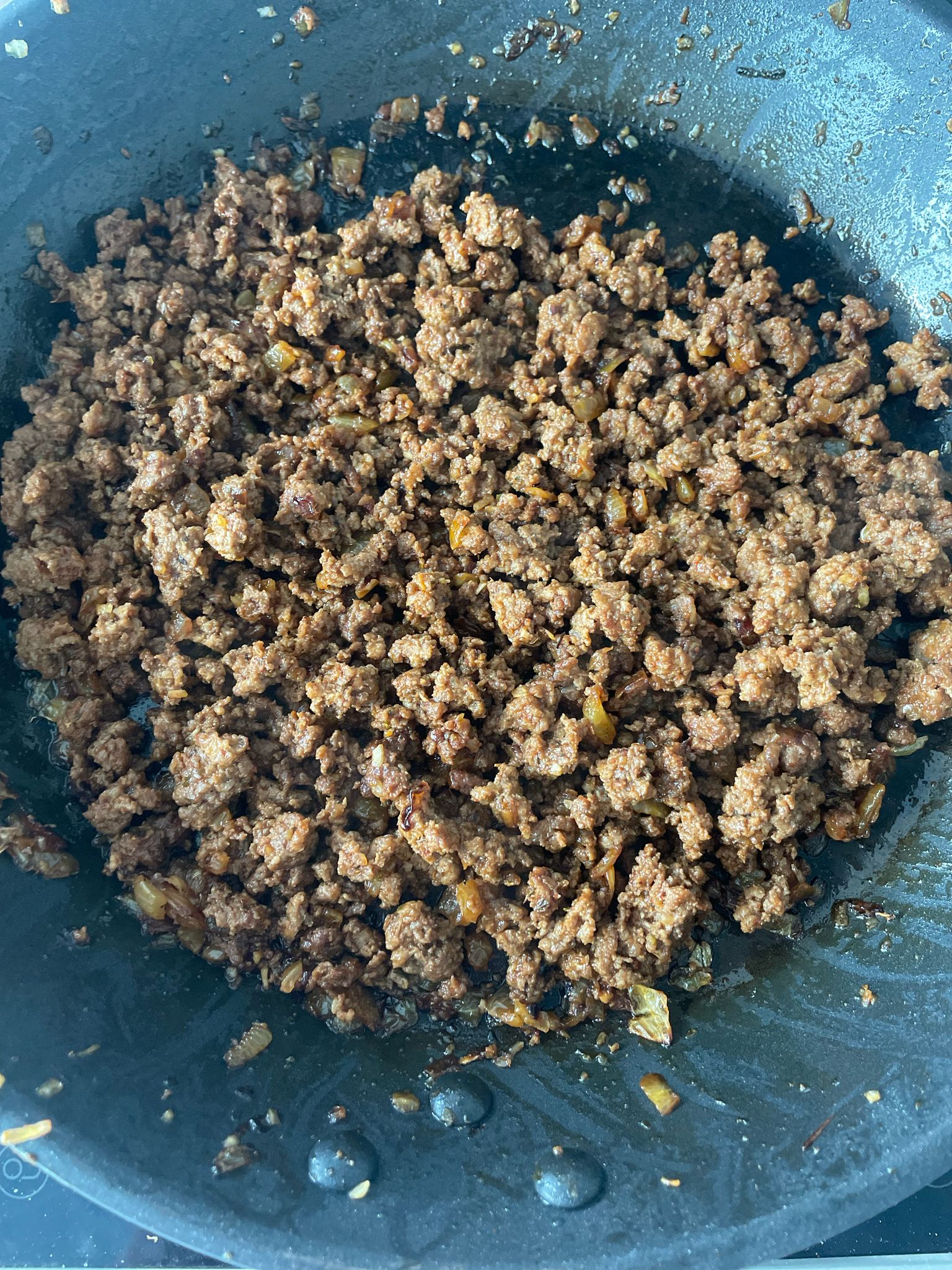 Rinderhackfleisch anbraten