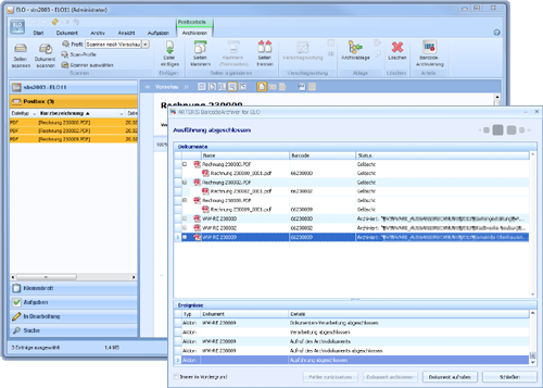 Der BarcodeArchiver for ELO integriert in den ELO-Java-Client