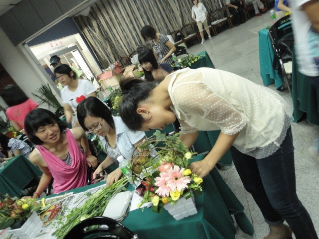 Flower Arrangement Workshop in Hainan Island 中国 海南島ワークショップ