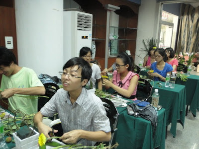 Flower Arrangement Workshop in Hainan Island 中国 海南島ワークショップ