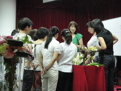 Flower Arrangement Workshop in Hainan Island 中国 海南島ワークショップ