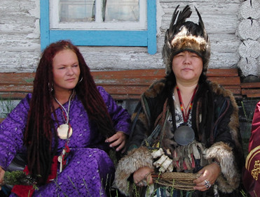 Schamanin der Stimme, Ai-Churek, Tuva, Sibirien