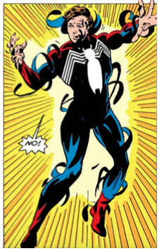 Figure 9. Le symbiote retrouve son hôte dans Web of Spider-Man #1 de 1985