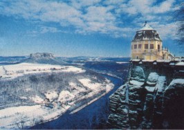 Festung Königstein im Winter
