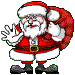 winkender Weihnachtsmann