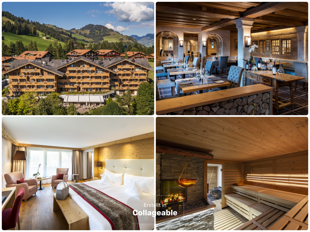 Dankeschön an das Golfhotel Les Hauts de Gstaad & SPA