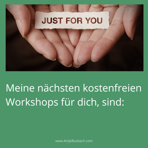 Meine neuen Workshop-Termine sind jetzt online!