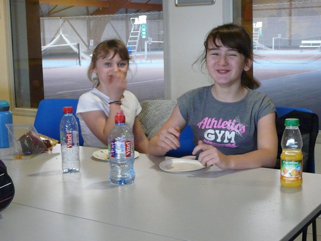 Julie (à gauche) et Mathilde (panthères)