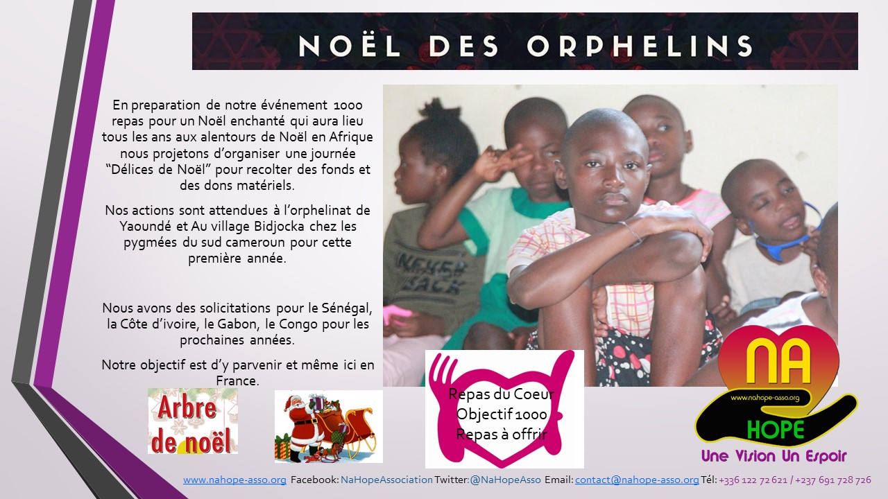 Réaliser notre premier noël des orphelins