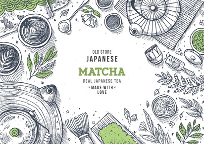 Matcha, grüner Tee