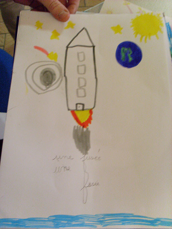 Dessin de la source du son choisi par l'élève - GS Montfort-sur-Meu