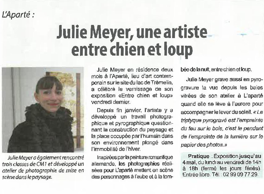 Article Hebdomadaire d'Armor du 30 mars 2018