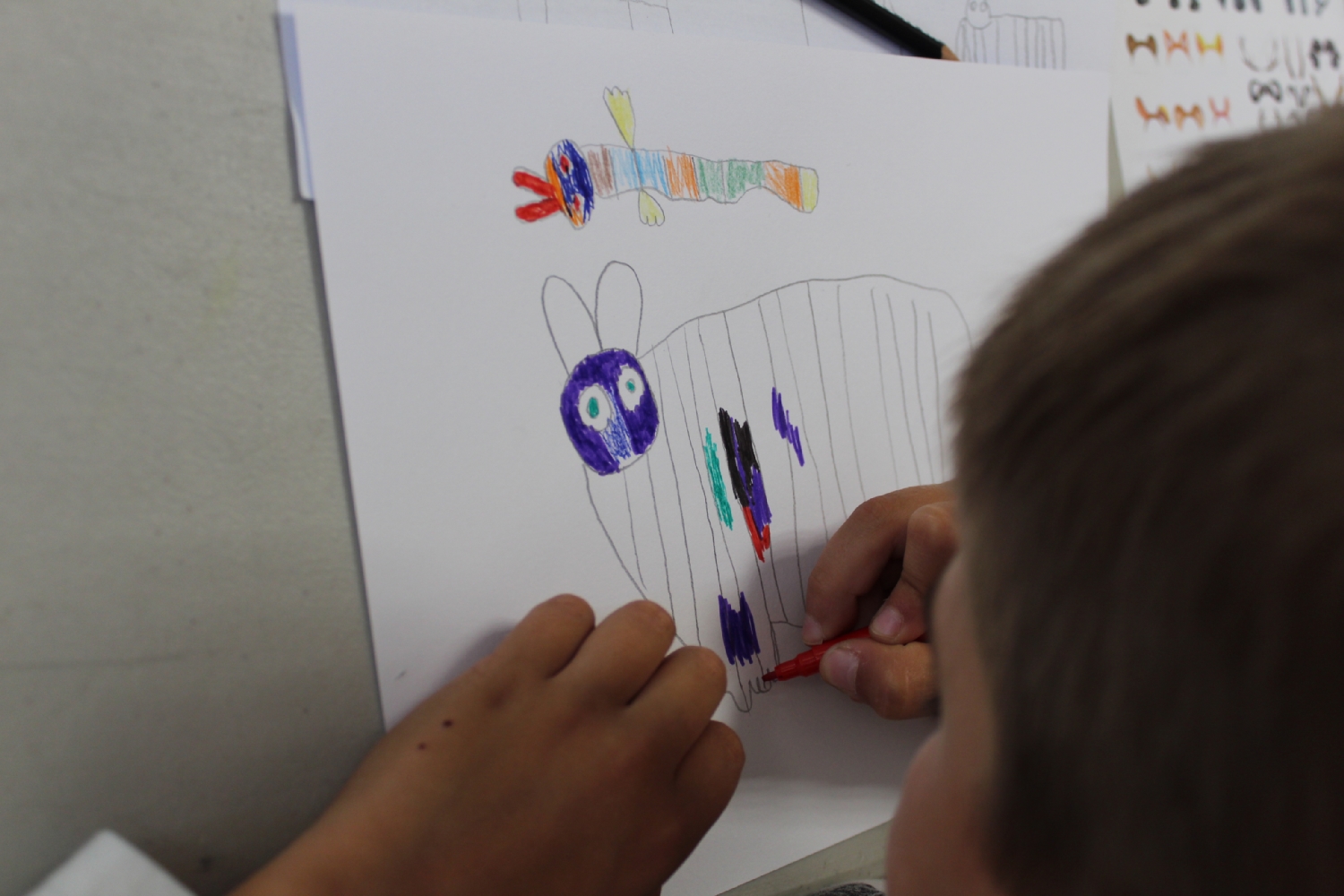 Classe de CP de l'école Saint-Michel de Bédée