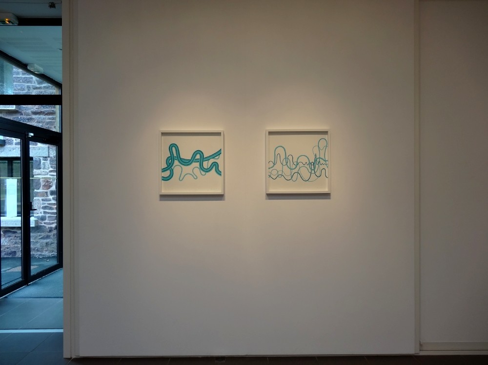 Vue de l'exposition Marine Bouilloud, Fragments d'aura. 