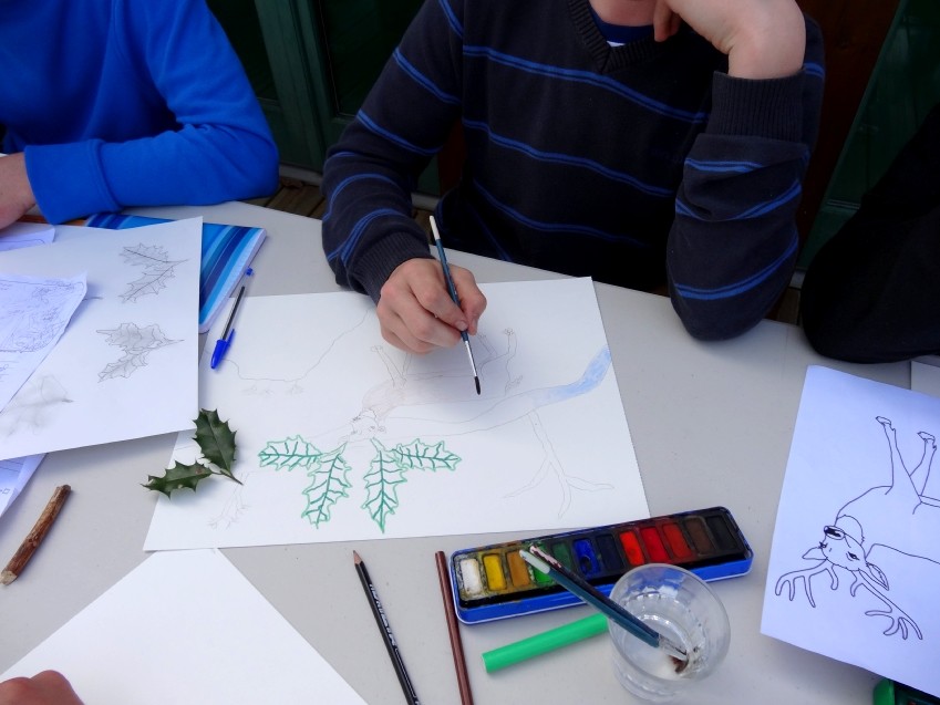 Dessin d'imagination mêlant animal/végétal/minéral