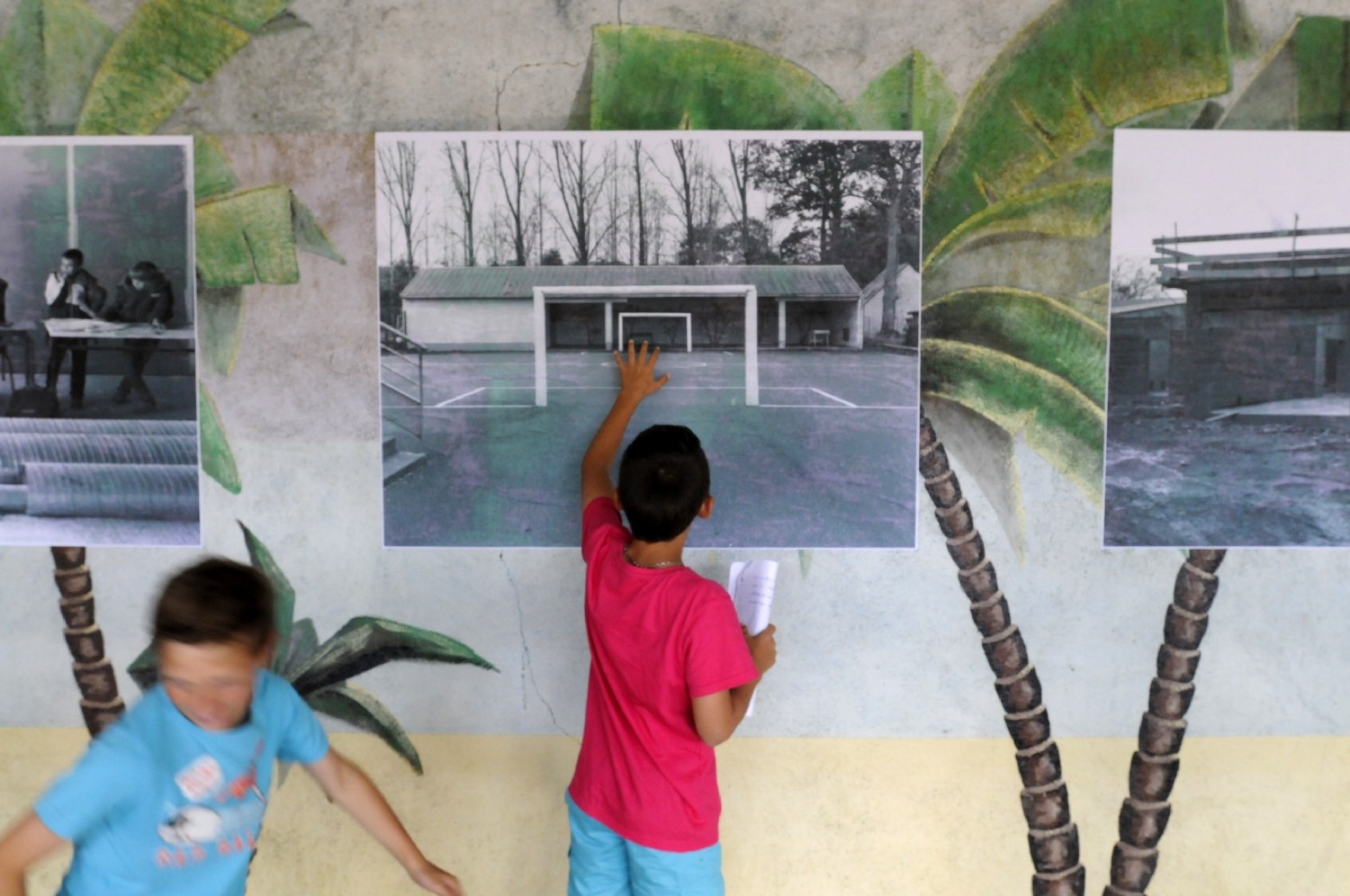 Vernissage de l'exposition "D'une école à une autre", école Gimbert de Guignen, 18 juin 2015.