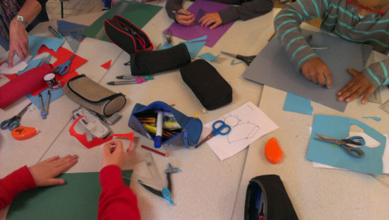 Atelier volumes - CE2 école élémentaire publique de Bédée