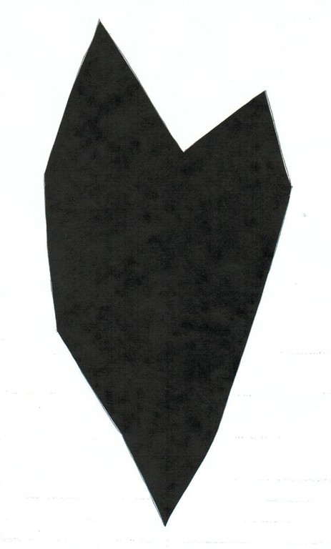 Evider la forme pour créer un pochoir.