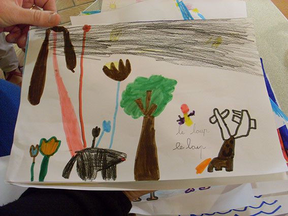 Dessin de la source du son choisi par l'élève - GS Montfort-sur-Meu