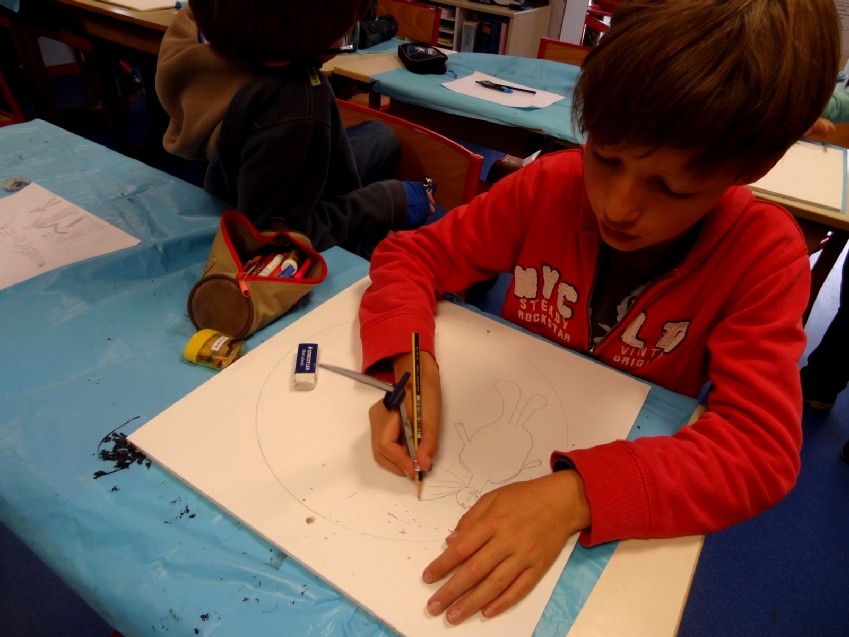 Rencontre-atelier avec Thomas Tudoux - CM2 Ecole élémentaire publique Moulin à Vent, Montfort-sur-Meu