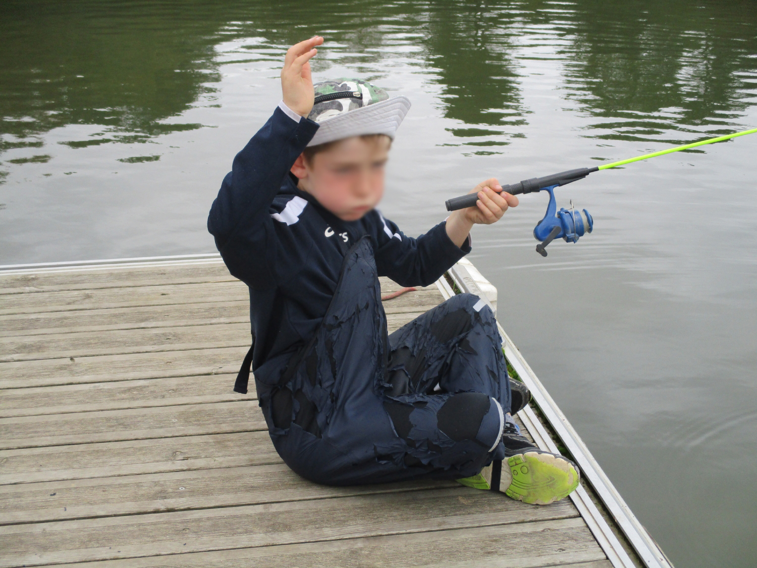 Projet photo : Le pêcheur et Vincent - CE2-CM1 école publique du Moulin à Vent de Montfort-sur-Meu