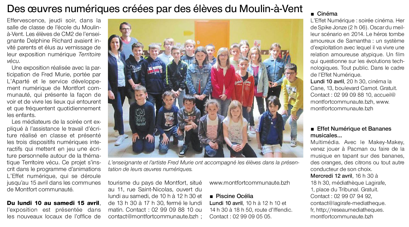 Ouest-France du lundi 10 avril 2017