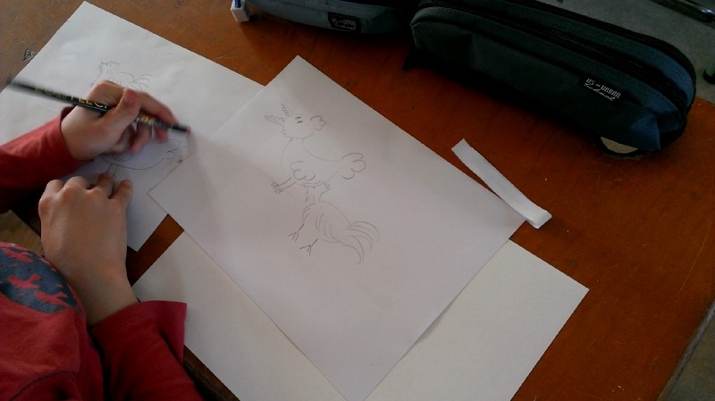 Rencontre avec les artistes et les CM2 de l'école Notre-Dame de Montfortfort-sur-Meu