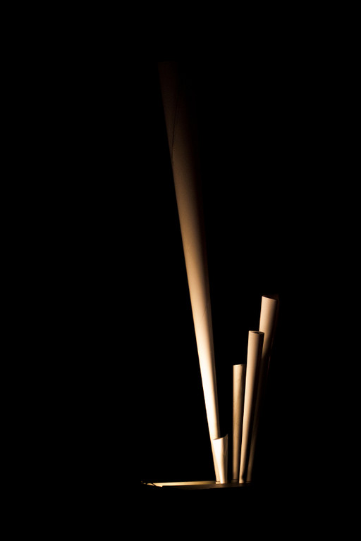 Paper Orchestra, installation sonore, ancien tribunal d'instance de Montfort-sur-Meu. Photo : Gwendal Le Flem, Cultures Electroni[k] 2011.