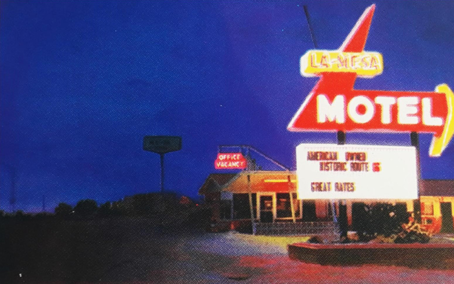 Julie Giraud, Motel 003, 2016. Sérigraphie et peinture phosphorescente sur papier Rivoli contrecollé sur MDF, 35 x 50 cm