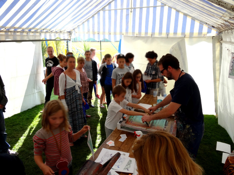 Stand Montfort Communauté au festival Pré en Bulles