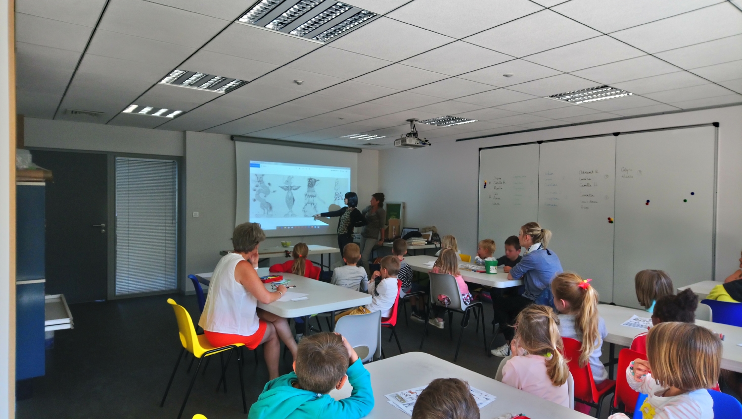 Classe de CP de l'école Saint-Michel de Bédée