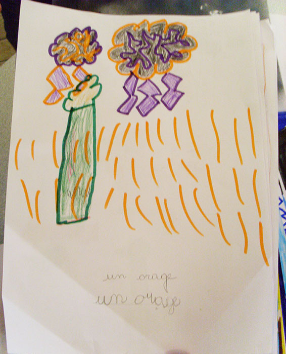 Dessin de la source du son choisi par l'élève - GS Montfort-sur-Meu