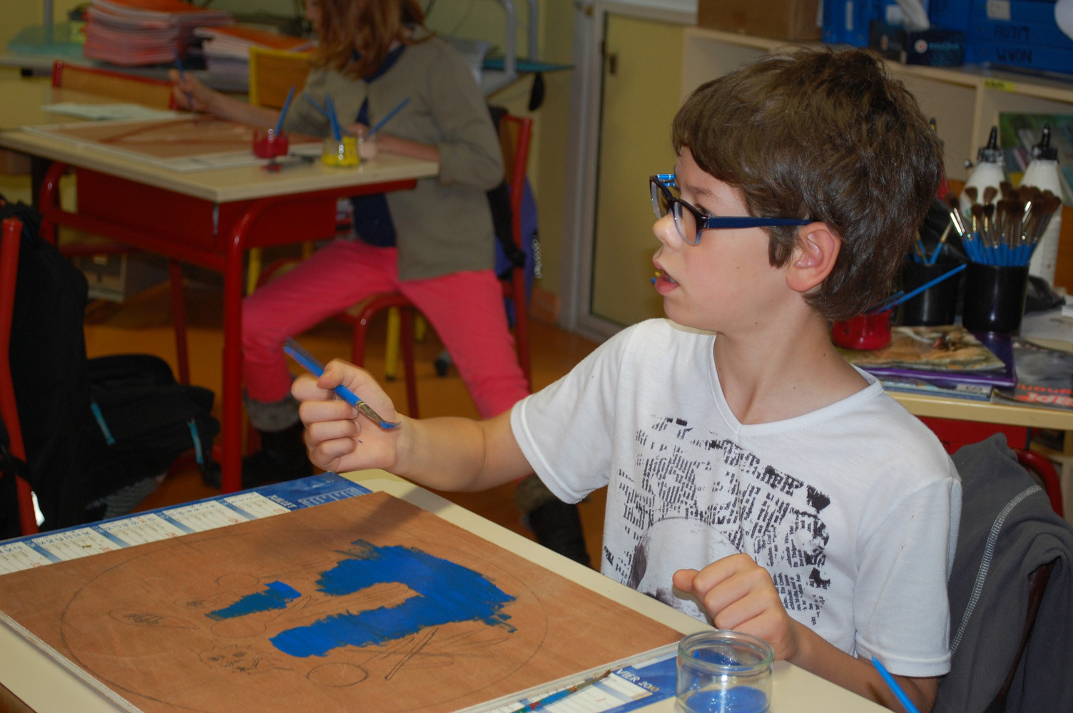 Rencontre-atelier avec Thomas Tudoux - CM1-CM2 M Ecole élémentaire publique Moulin à Vent, Montfort-sur-Meu
