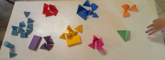 Atelier volumes - CE2 école élémentaire publique de Bédée