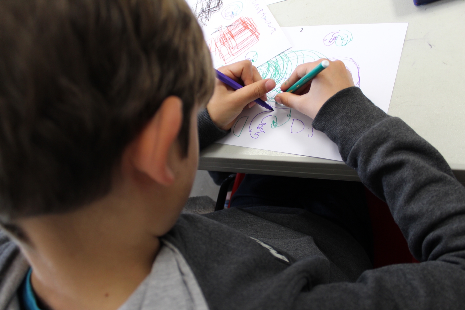 Classe de CE1-CE2 de l'école du Moulin à Vent de Montfort-sur-Meu